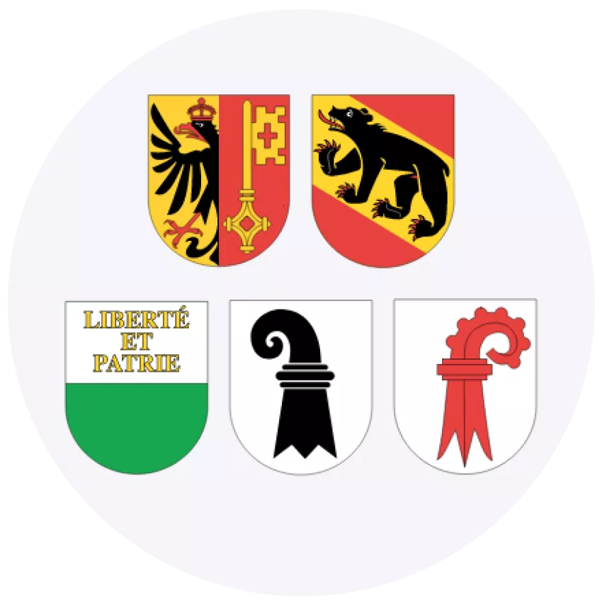 Les cantons participants